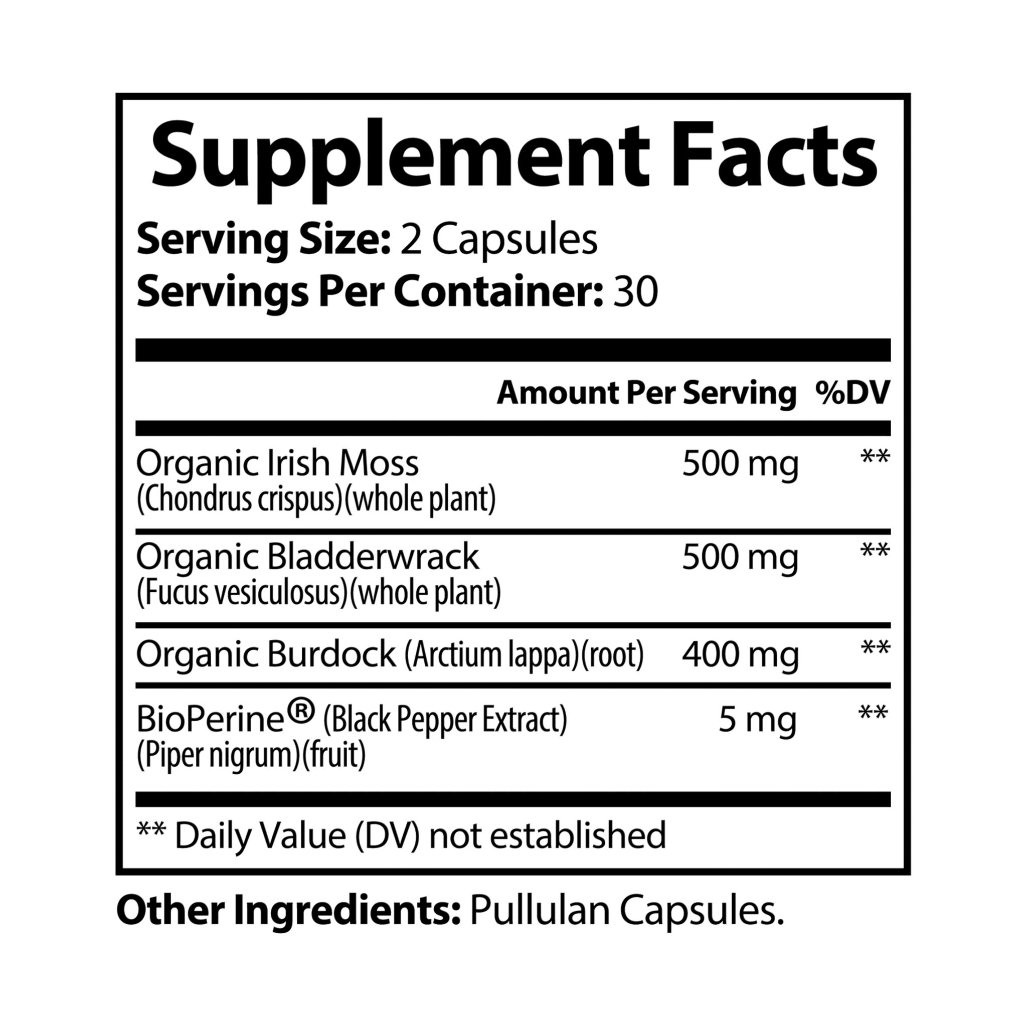 Sea Moss Supplement (60 Capsules) - Image 4
