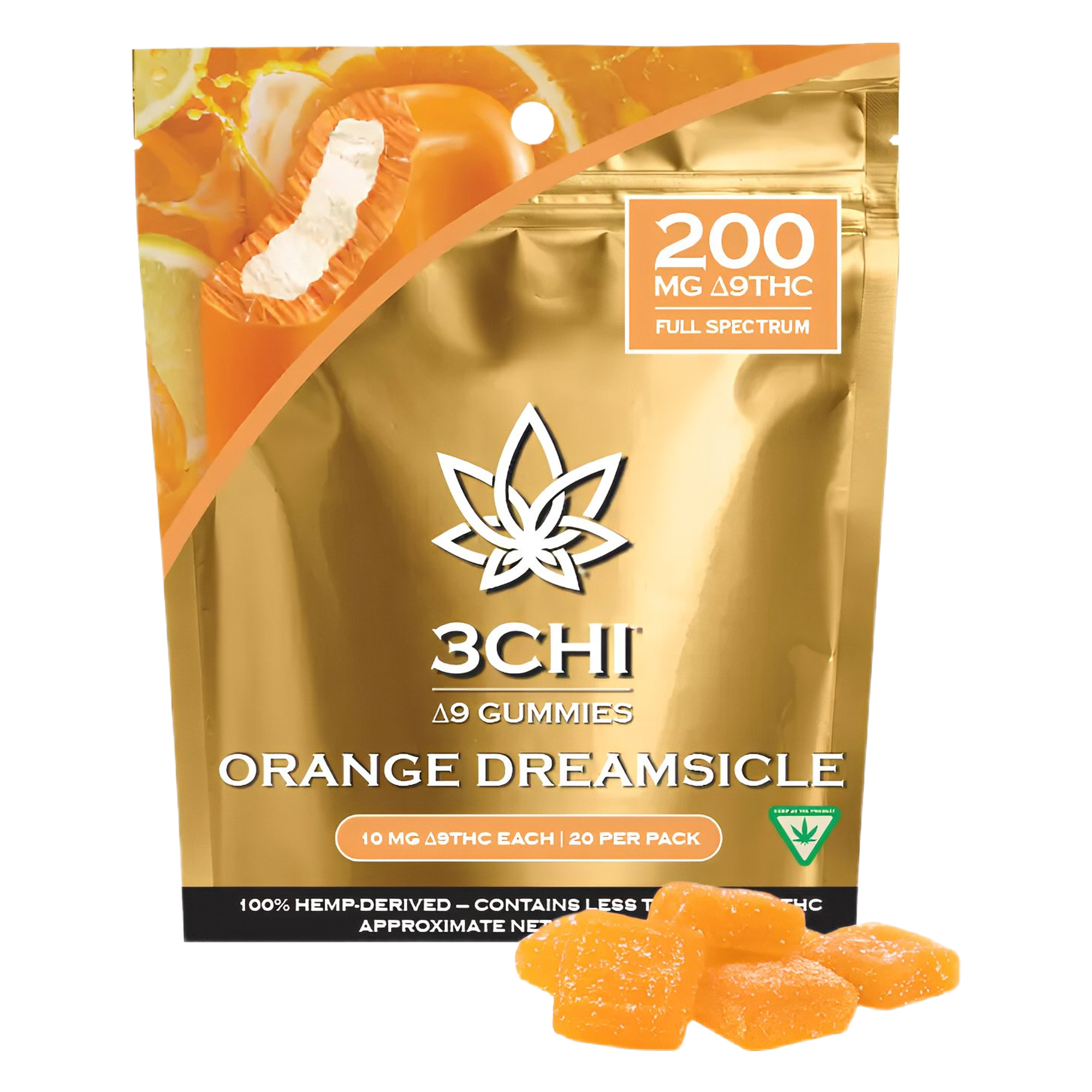 Delta 9 THC Gummies - Orange Dreamsicle
