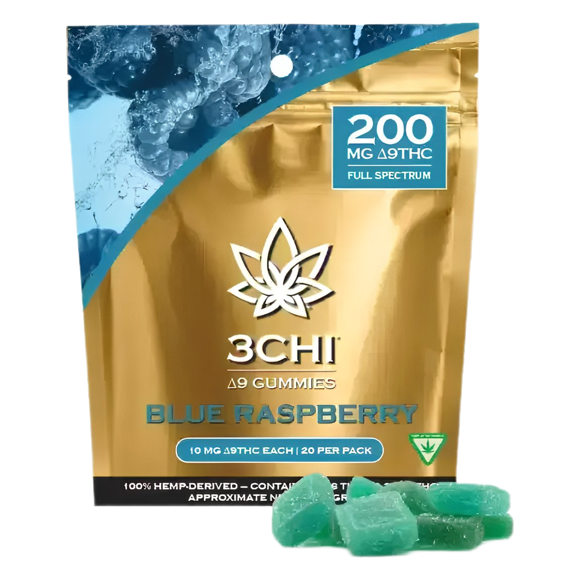 Delta 9 THC Gummies - Blue Raspberry
